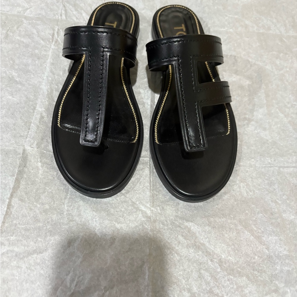 Tom Ford Black Slide Sandals - Picture 2 of 10